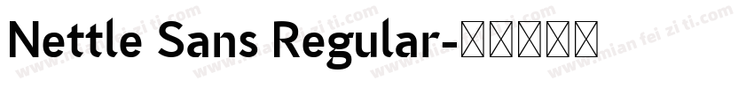 Nettle Sans Regular字体转换